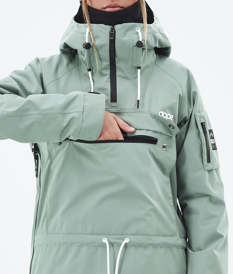 Dope Annok W Snowboard Jacket Women Faded Green, Image 9 of 8