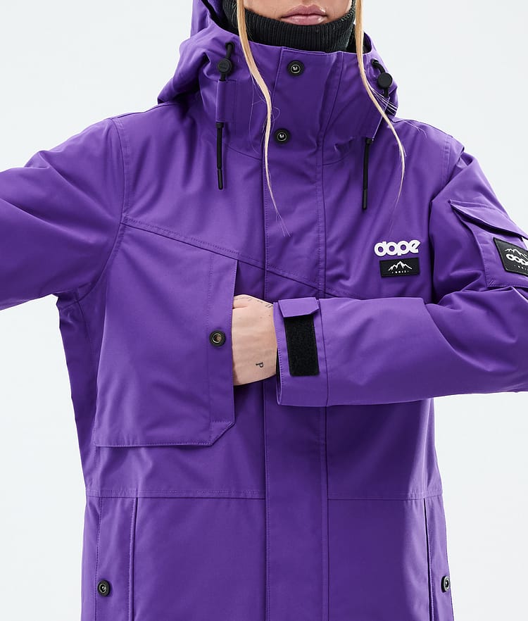 Dope Adept W Snowboard Jacket Women Vivid Purple, Image 8 of 9