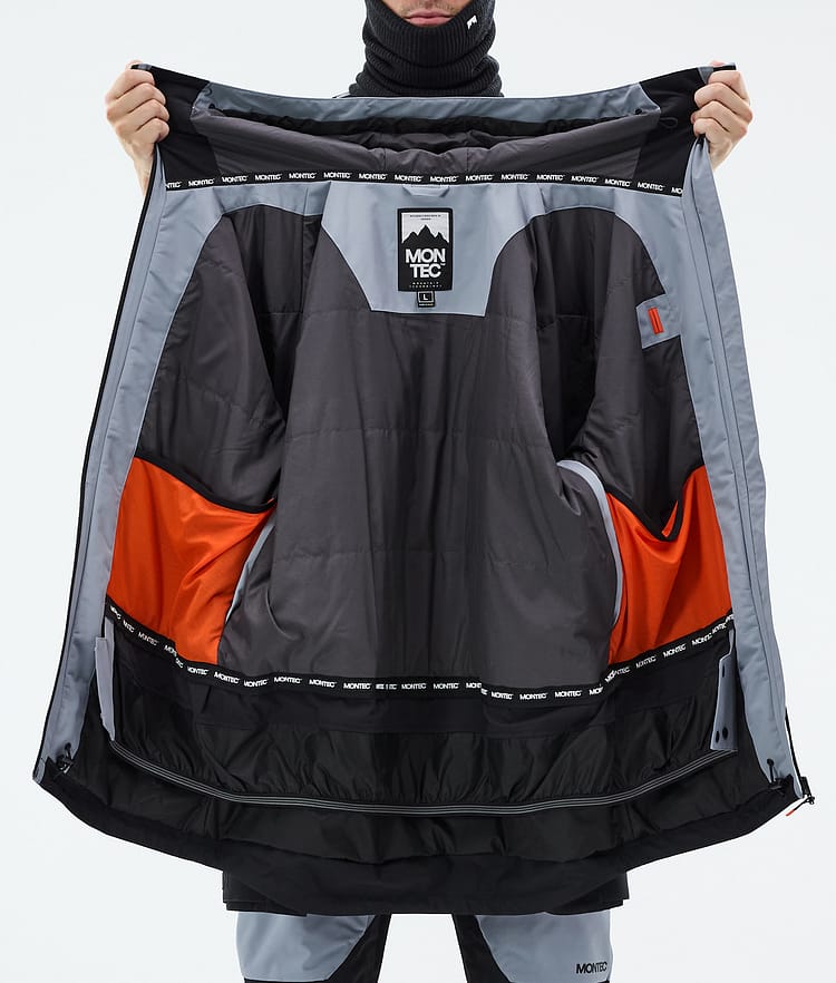 Montec Arch Snowboard Jacket Men Soft Blue/Black, Image 10 of 10