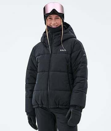 Dope Puffer W 25 Full Zip Snowboard Jacket Black