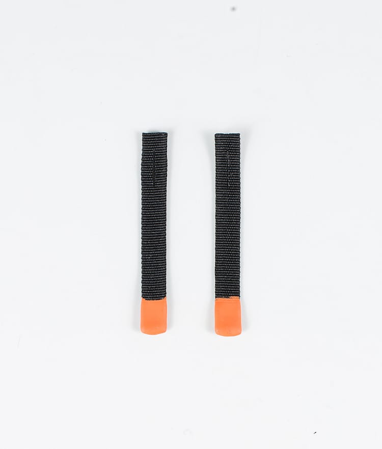 Utilities 2pc Rips Tape Zip Puller Pièces de rechange Black/Orange Tip, Image 1 sur 3