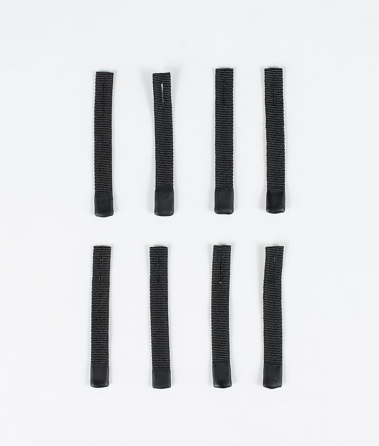 Utilities 8pc Rips Tape Zip Puller Replacement Parts Black/Black Tip, Image 1 of 3