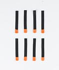 Utilities 8pc Rips Tape Zip Puller Replacement Parts Black/Orange Tip, Image 1 of 3