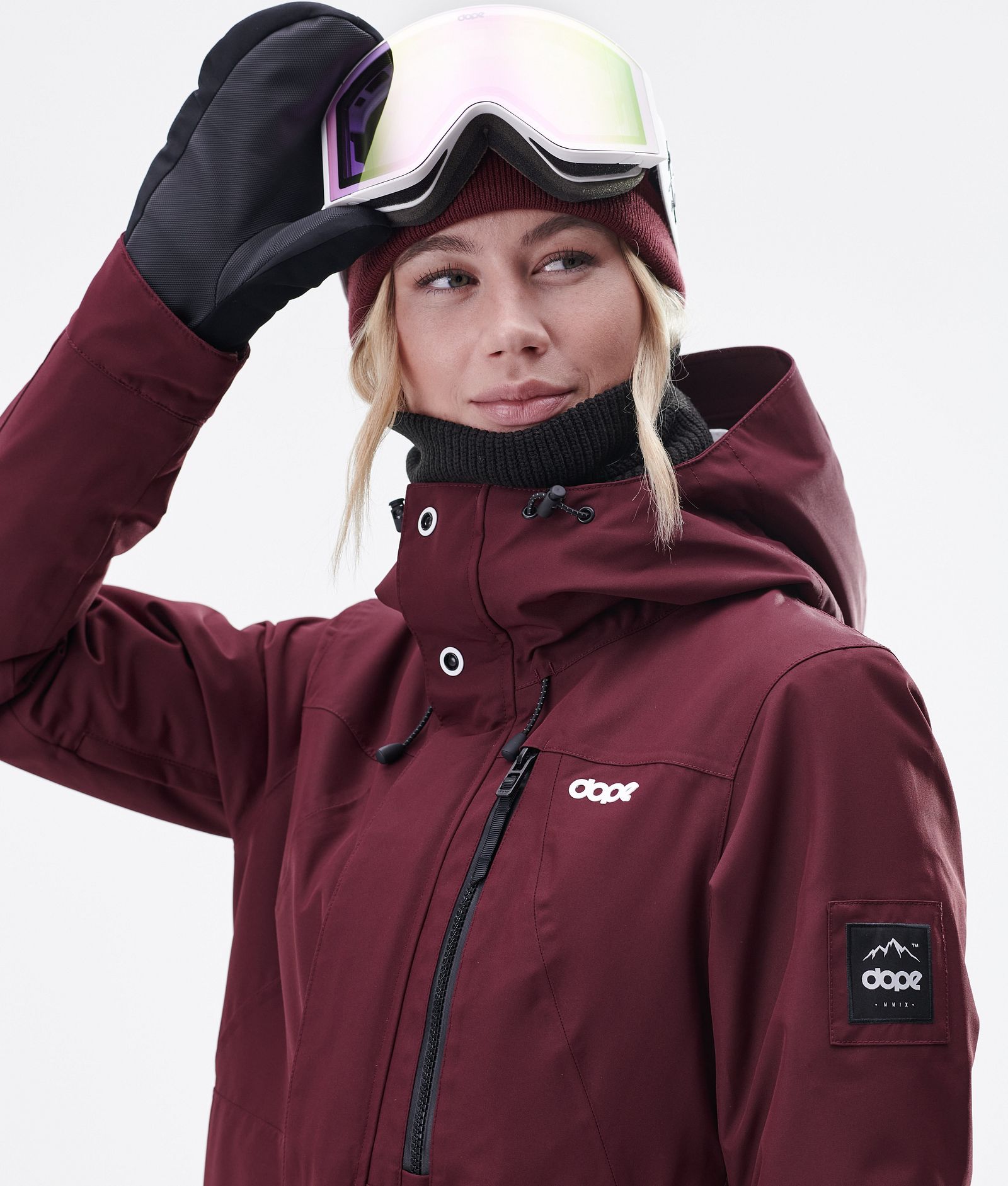 Dope Divine W Ski jas Dames Burgundy, Afbeelding 3 van 9