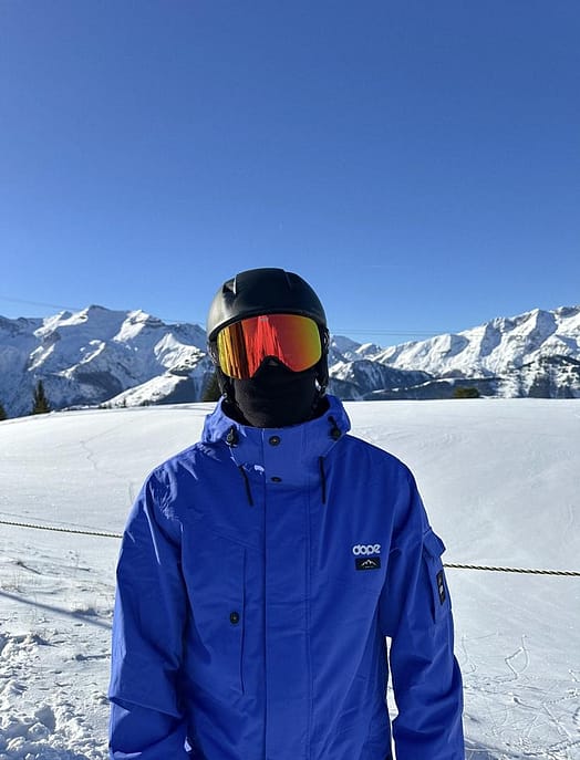 Customer @chrisvalanmi in Dope Adept Snowboard Jacket Men Cobalt Blue