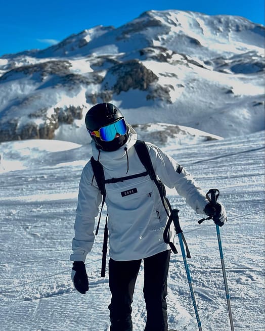 Client @dylan_scalfati dans Dope Blizzard Veste de Ski Homme Corduroy Whitish