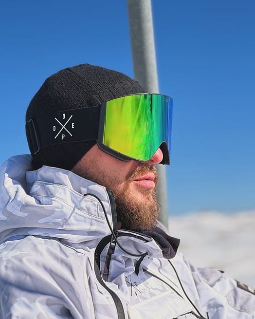 Customer @ski.shredder in Dope Sight Ski Goggles Black/Green Mirror