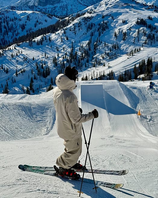 Customer @baumgartner_sam in Dope Acme Snowboard Jacket Men Sand