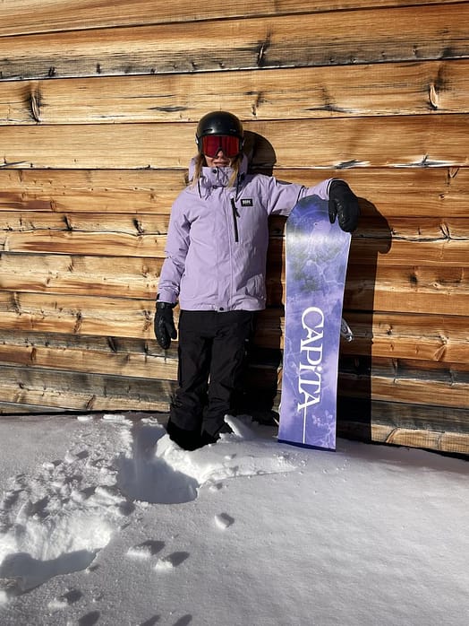 Customer @wolfczy in Dope Blizzard W Full Zip Snowboard Jacket Women Faded Violet