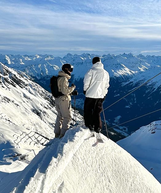 Customer @baumgartner_sam in Dope Legacy Ski Jacket Men Old White