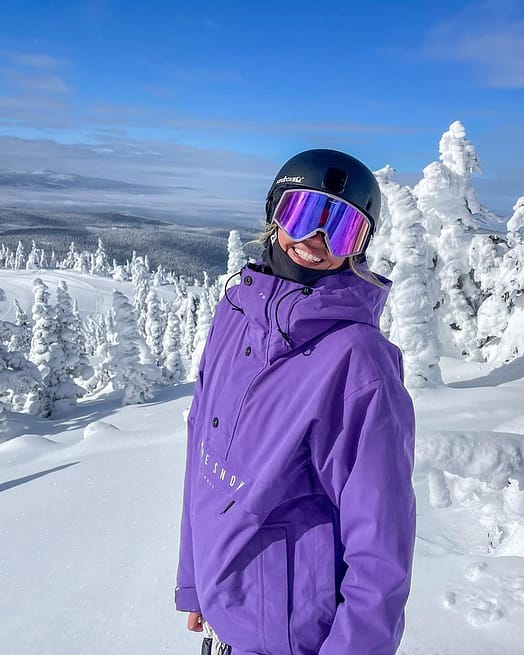 Customer @holyshitthatsgood in Dope Legacy W Snowboard Jacket Women Vivid Purple Renewed