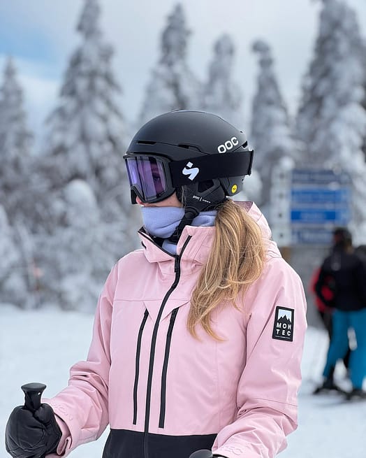Klant @kyrawex in Montec Moss W Ski jas Dames Soft Pink/Black