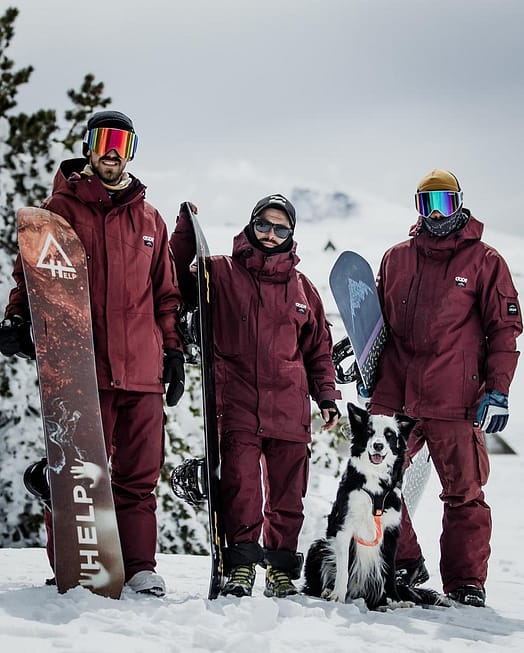 Klant @sierranevadaexperience in Dope Adept Snowboard jas Heren Don Burgundy