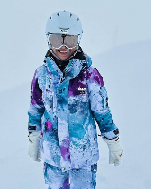 Customer @ann__geber in Dope Adept W Snowboard Jacket Women Spray Green Grape