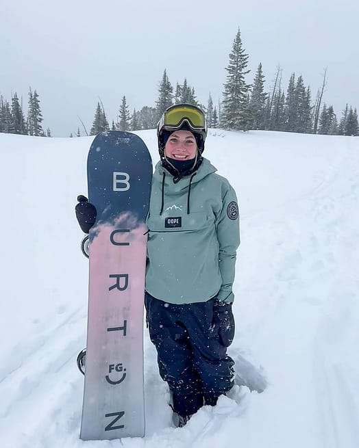 Kunde @ariaanabaker in Dope Blizzard W Snowboardjacke Damen Faded Green