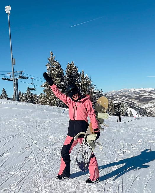 Cliente @andreapalmisanog en Montec Moss W 2021 Chaqueta Snowboard Mujer Pink/Black