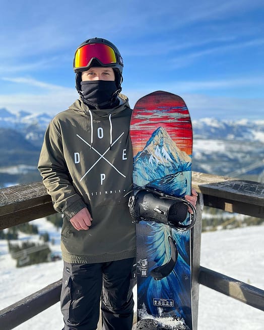 Cliente @joe_demuylder en Dope Yeti 21 Chaqueta Snowboard Hombre 2X-Up Olive Green