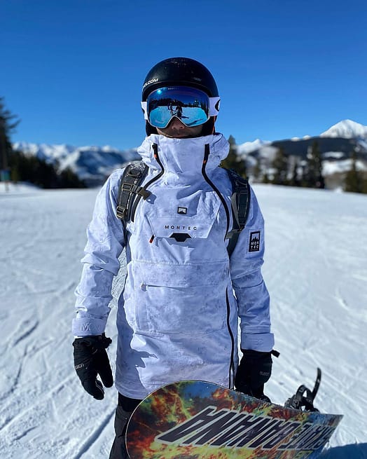 Zákazník @kev_baghaie v Montec Doom 2021 Bunda na Snowboard Pánské White Tiedye