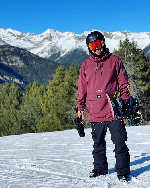Klient @juanmanueldiaz123 w Dope Wylie Kurtka Snowboardowa Mężczyźni Patch Burgundy