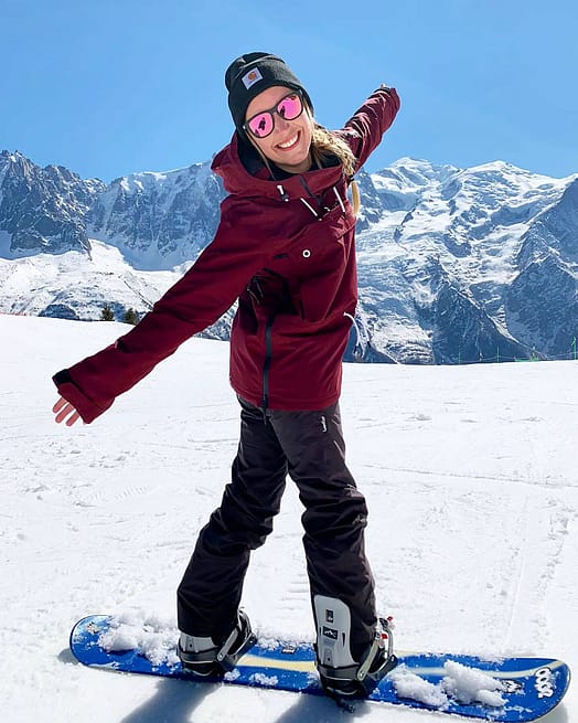 Cliente @boho_blondiie en Dope Annok W 2021 Chaqueta Snowboard Mujer Burgundy