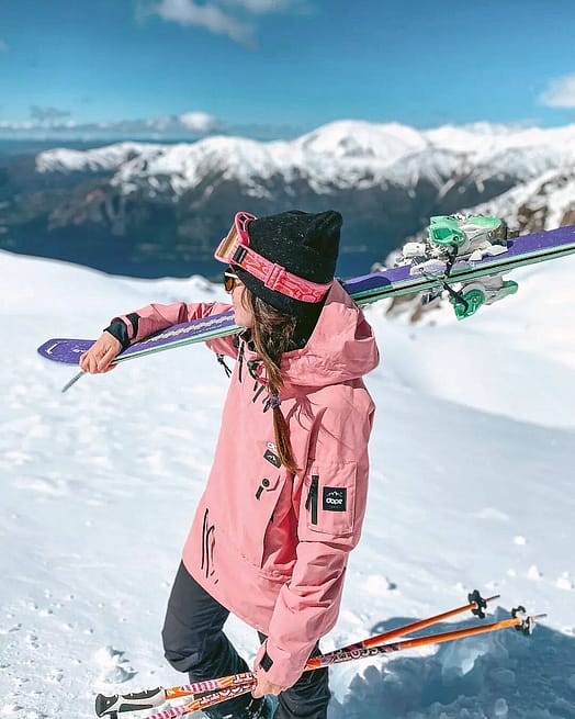 Klant @gabychavez86 in Dope Annok W Snowboard jas Dames Pink