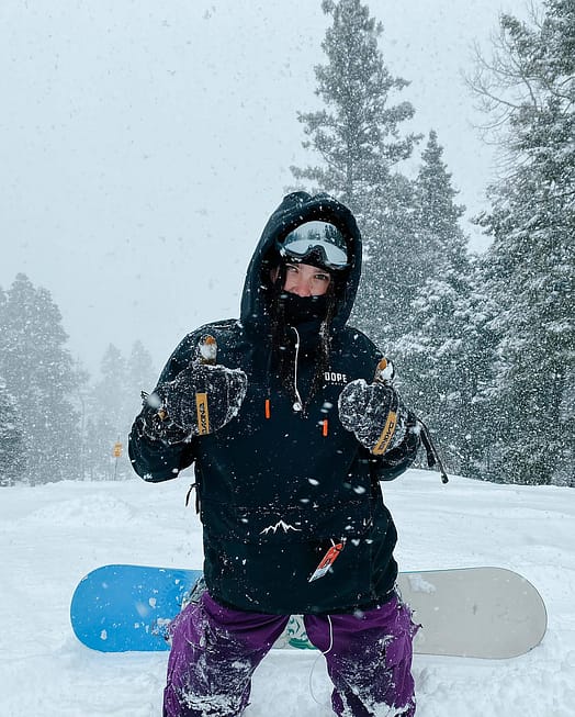 Cliente @cadence._elizabeth in Dope Wylie W 10k Giacca Snowboard Donna Capital Black