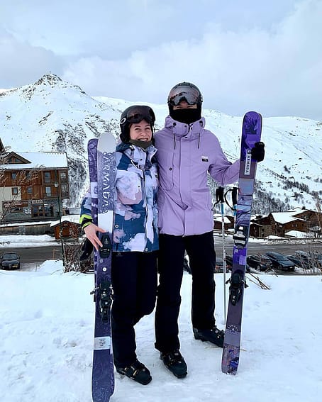 Customer @adina_petran in Dope Adept Snowboard Jacket Men Faded Violet