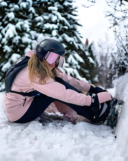Klient @whitneynkendrick w Dope Wylie W Kurtka Snowboardowa Kobiety DS Soft Pink