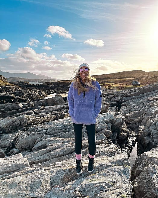 Client @kemp.life dans Dope Pile W 22 Sweat Polaire Femme Faded Violet