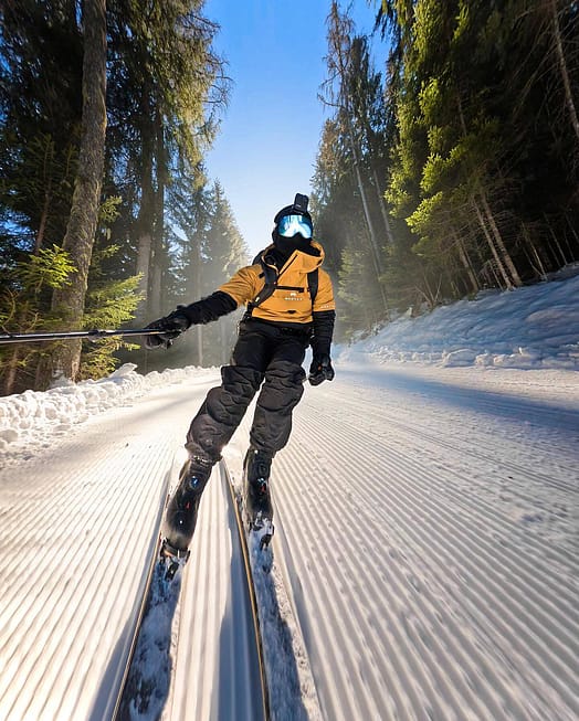 Customer @david_rauchenberger in Montec Dune Snowboard Jacket Men Gold/Black