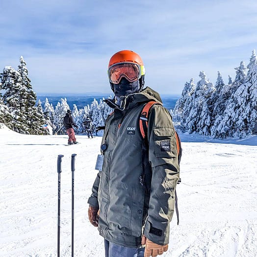 Customer @whatmorgandoes in Dope Adept 2021 Snowboard Jacket Men Olive Green