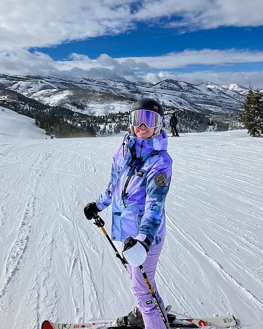 Client @elegantfocused_divine dans Dope Blizzard W Full Zip Veste Snowboard Femme Blot Violet Renewed