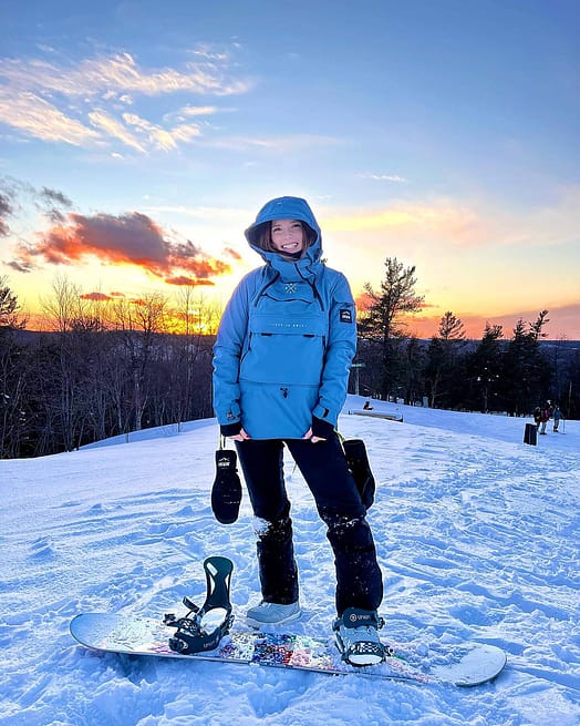 Customer @carly.kangas in Dope Akin W Ski Jacket Women Blue Steel