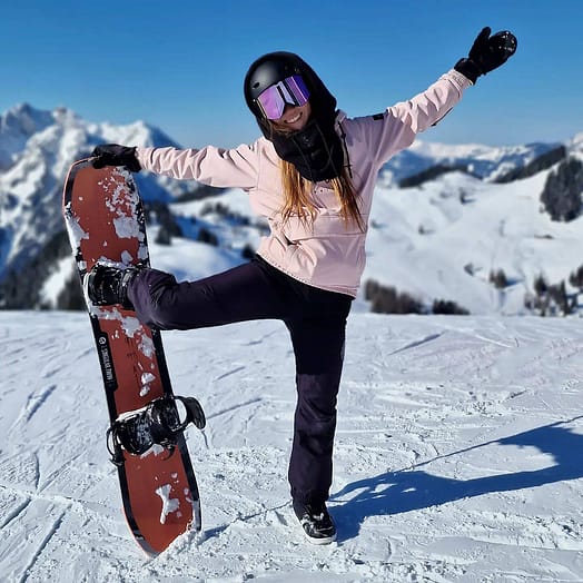 Cliente @sweetsugaradventures en Dope Wylie W Chaqueta Snowboard Mujer DS Soft Pink