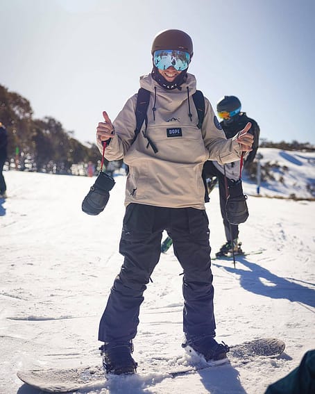 Cliente @jason_pratt_ en Dope Blizzard Chaqueta Snowboard Hombre Sand