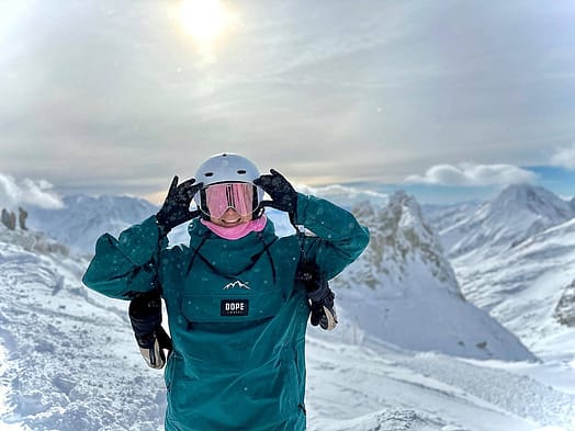 Client @terrez____ dans Dope Blizzard W Veste Snowboard Femme Bottle Green