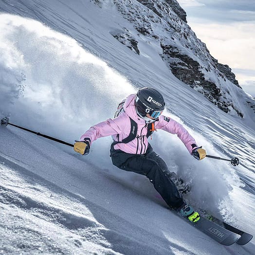 Klant @zuzawitych in Montec Moss W Ski jas Dames Soft Pink/Black