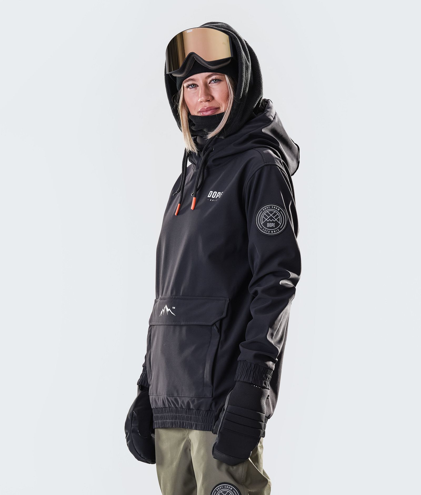 Dope Wylie W 10k Snowboardjakke Dame Capital Black, Billede 3 af 6