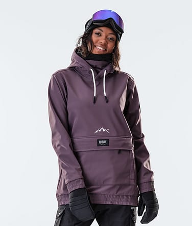 Dope Wylie W 10k Snowboardjacke Damen Patch Light Plum Renewed