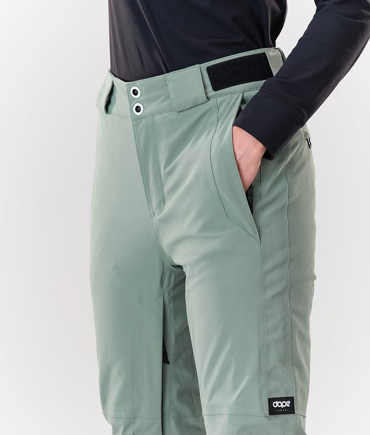 Dope Con W 2020 Pantalon de Ski Femme Faded Green, Image 4 sur 5