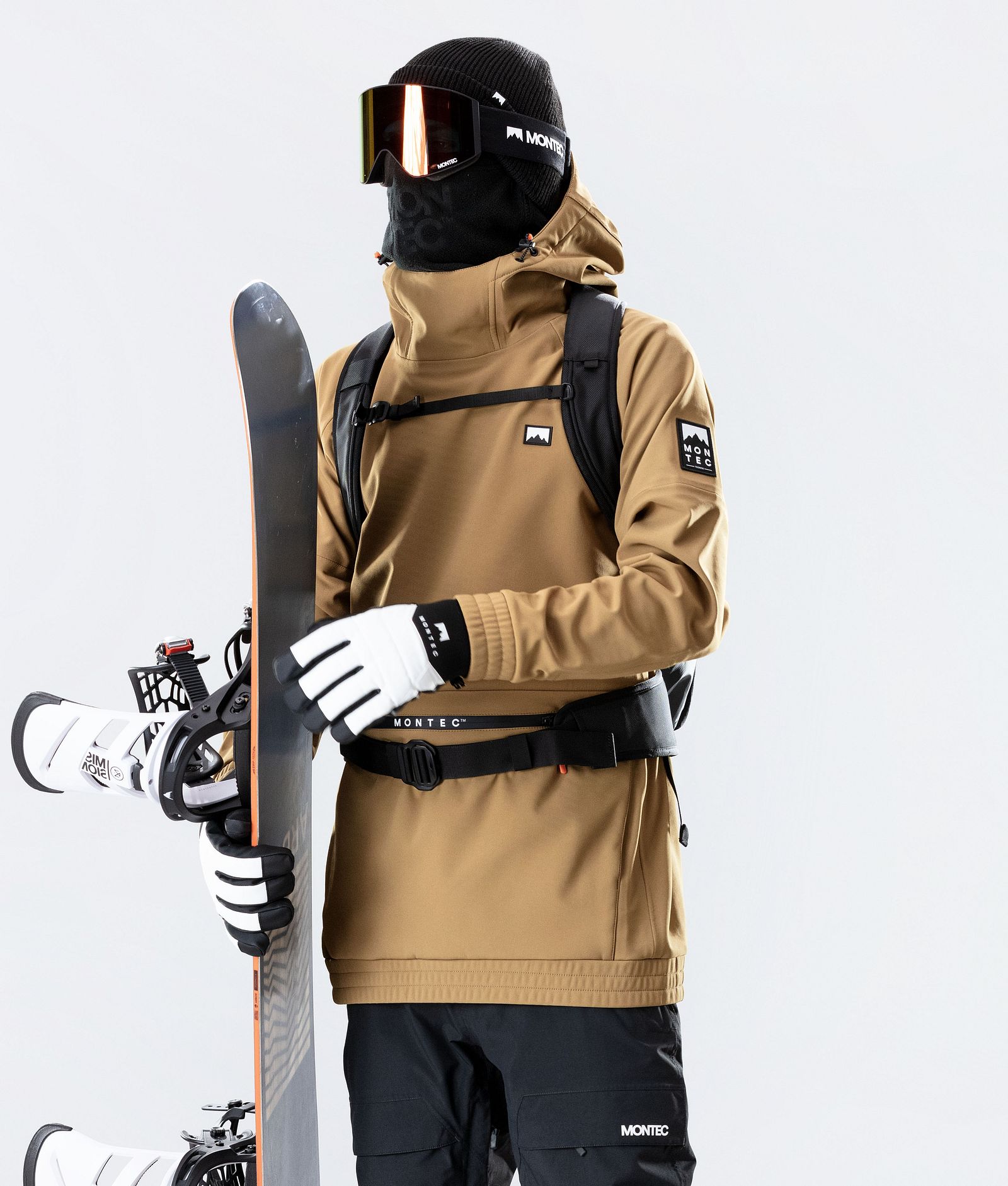 Montec Tempest 2020 Veste Snowboard Homme Gold, Image 4 sur 9