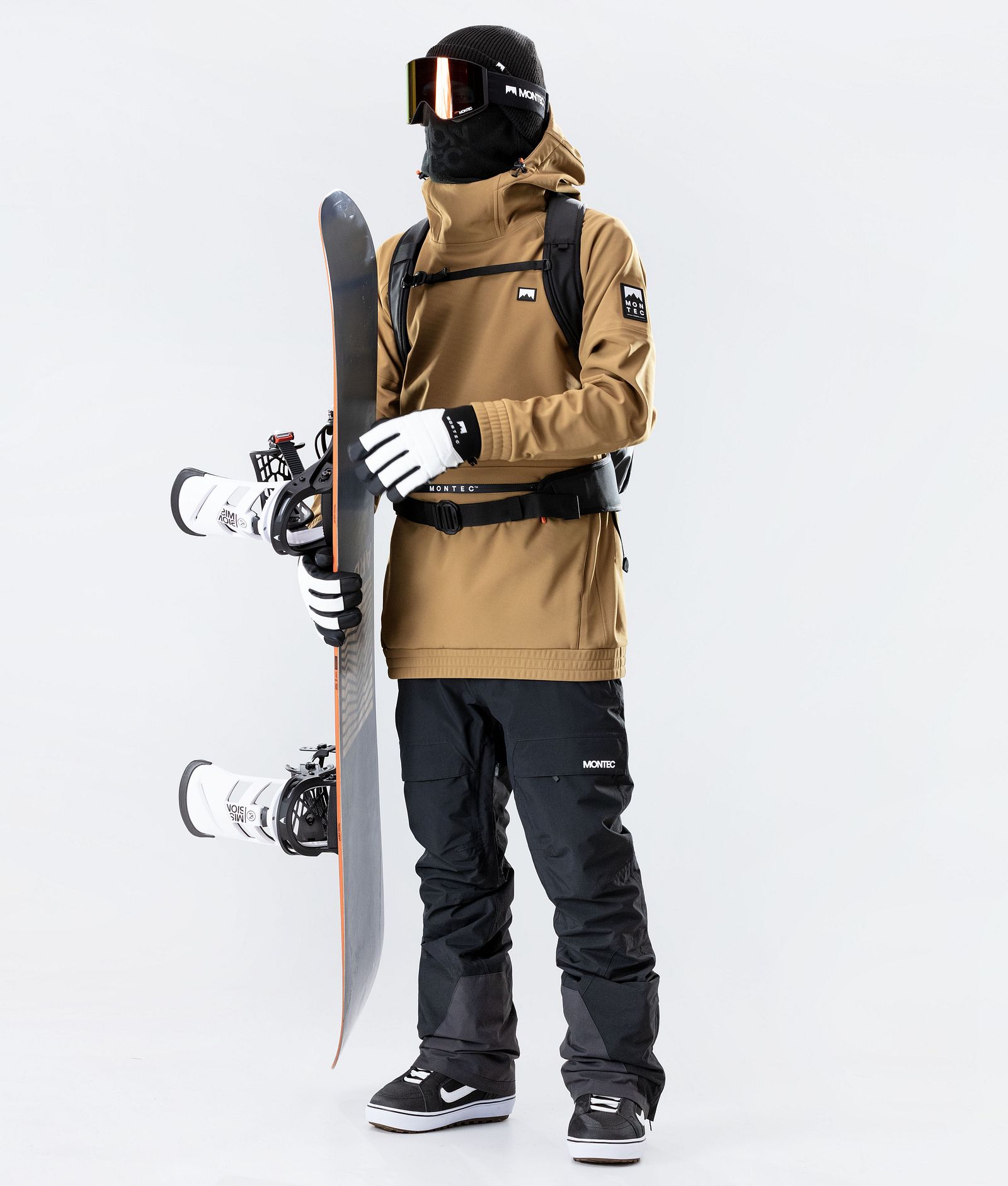 Montec Tempest 2020 Veste Snowboard Homme Gold, Image 7 sur 9