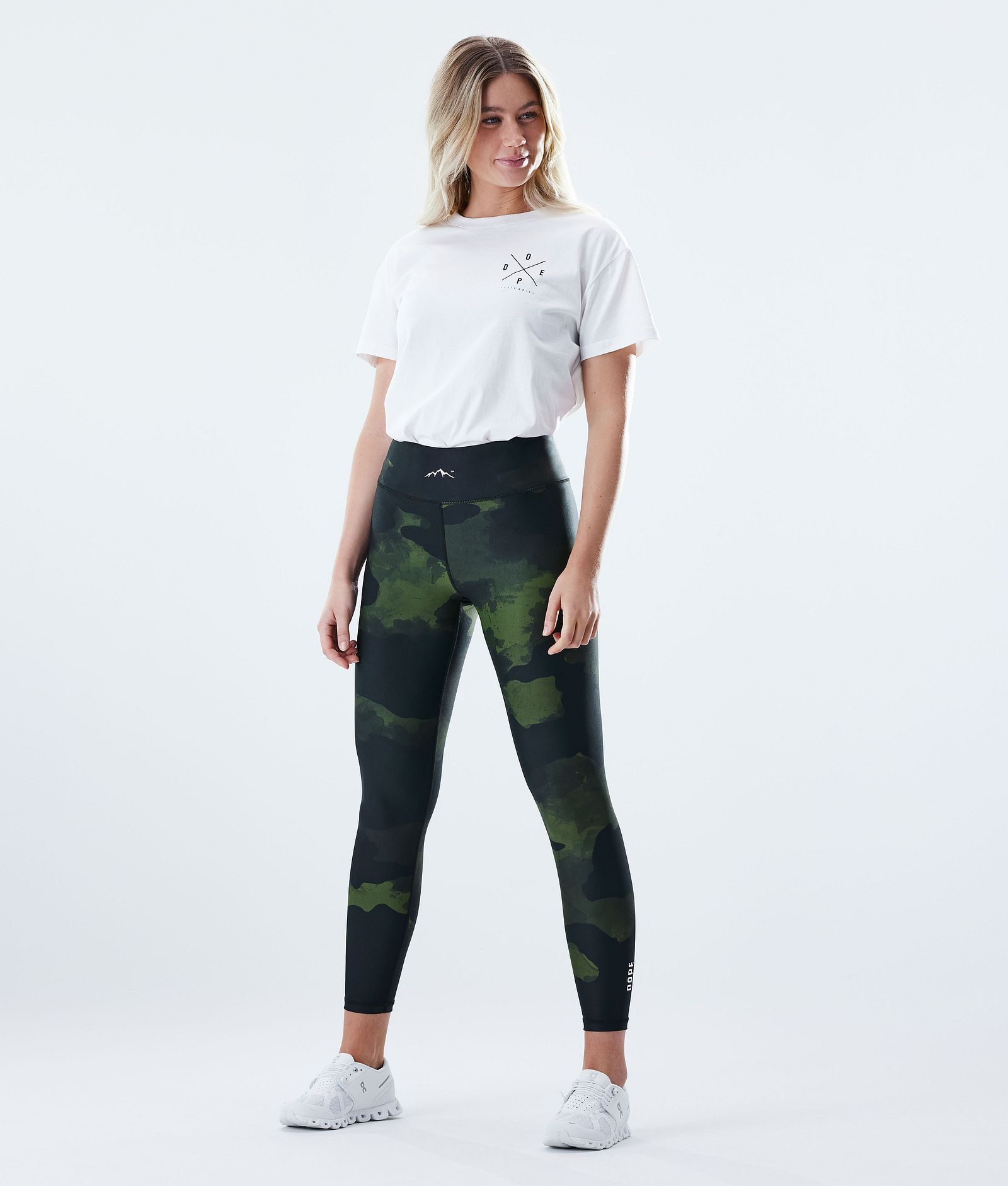 Dope Lofty Leggings Dame Green Camo, Billede 4 af 8