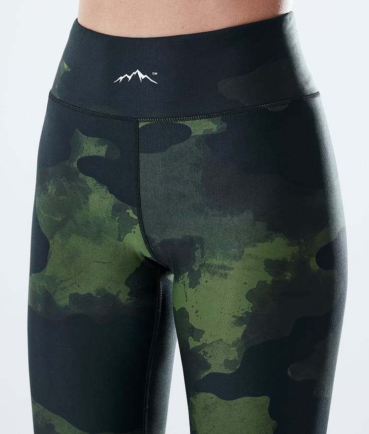 Dope Lofty Leggings Dame Green Camo, Billede 5 af 8