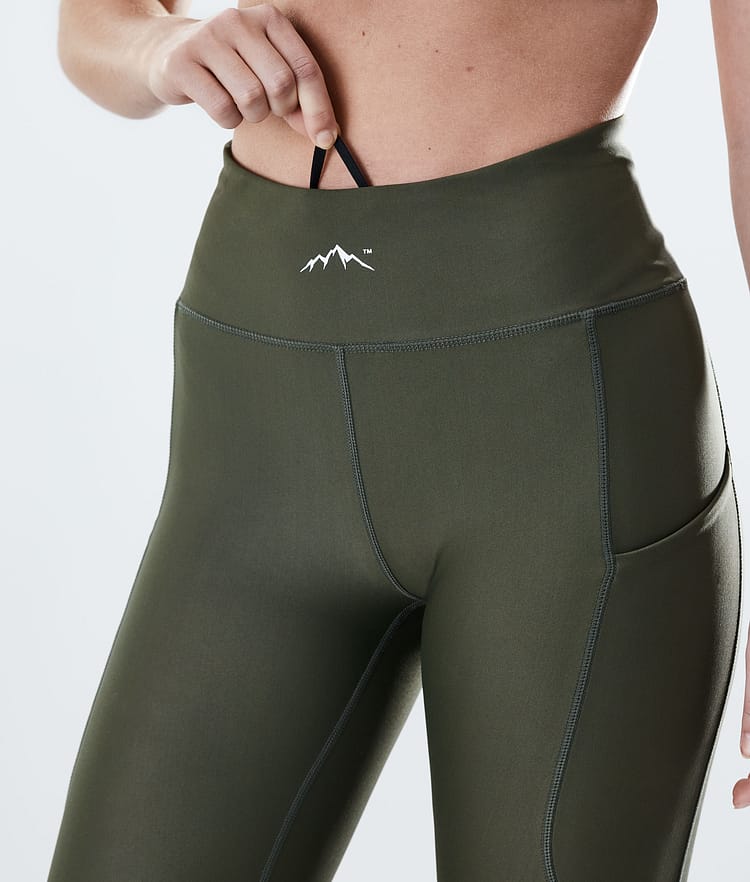 Dope Lofty Tech Legginsy Kobiety Olive Green, Zdjęcie 5 z 8