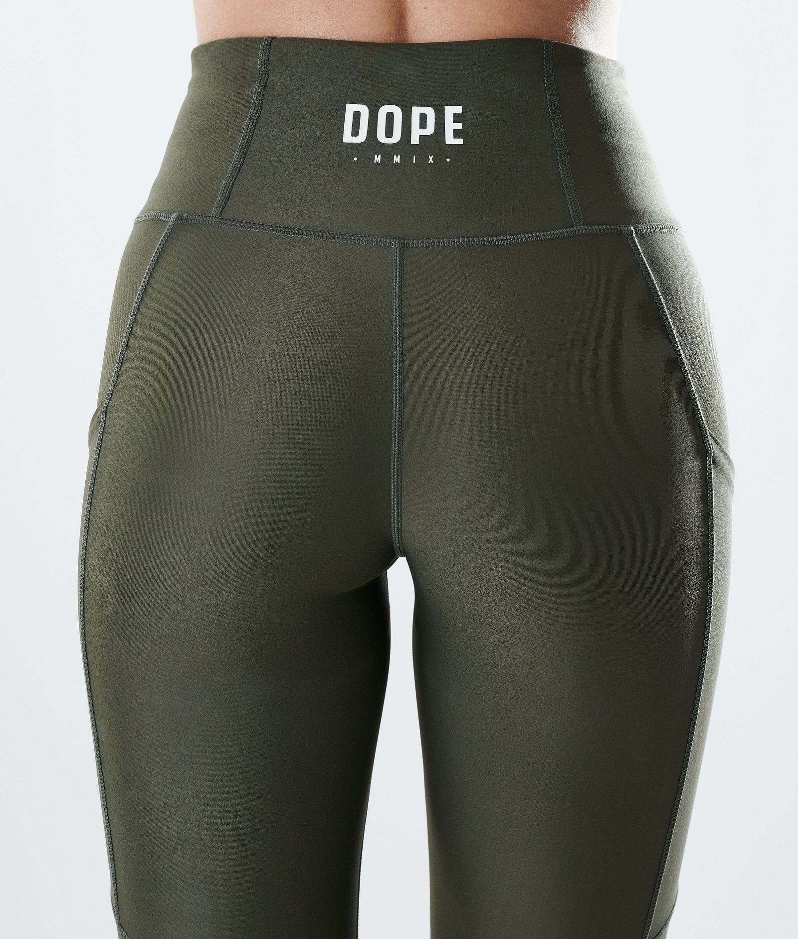 Dope Lofty Tech Legginsy Kobiety Olive Green, Zdjęcie 6 z 8