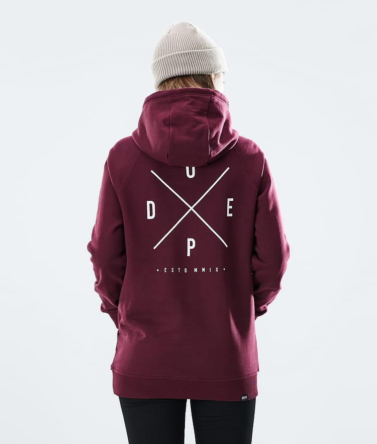 Dope Regular Bluzy z Kapturem Kobiety 2X-UP Burgundy, Zdjęcie 2 z 8