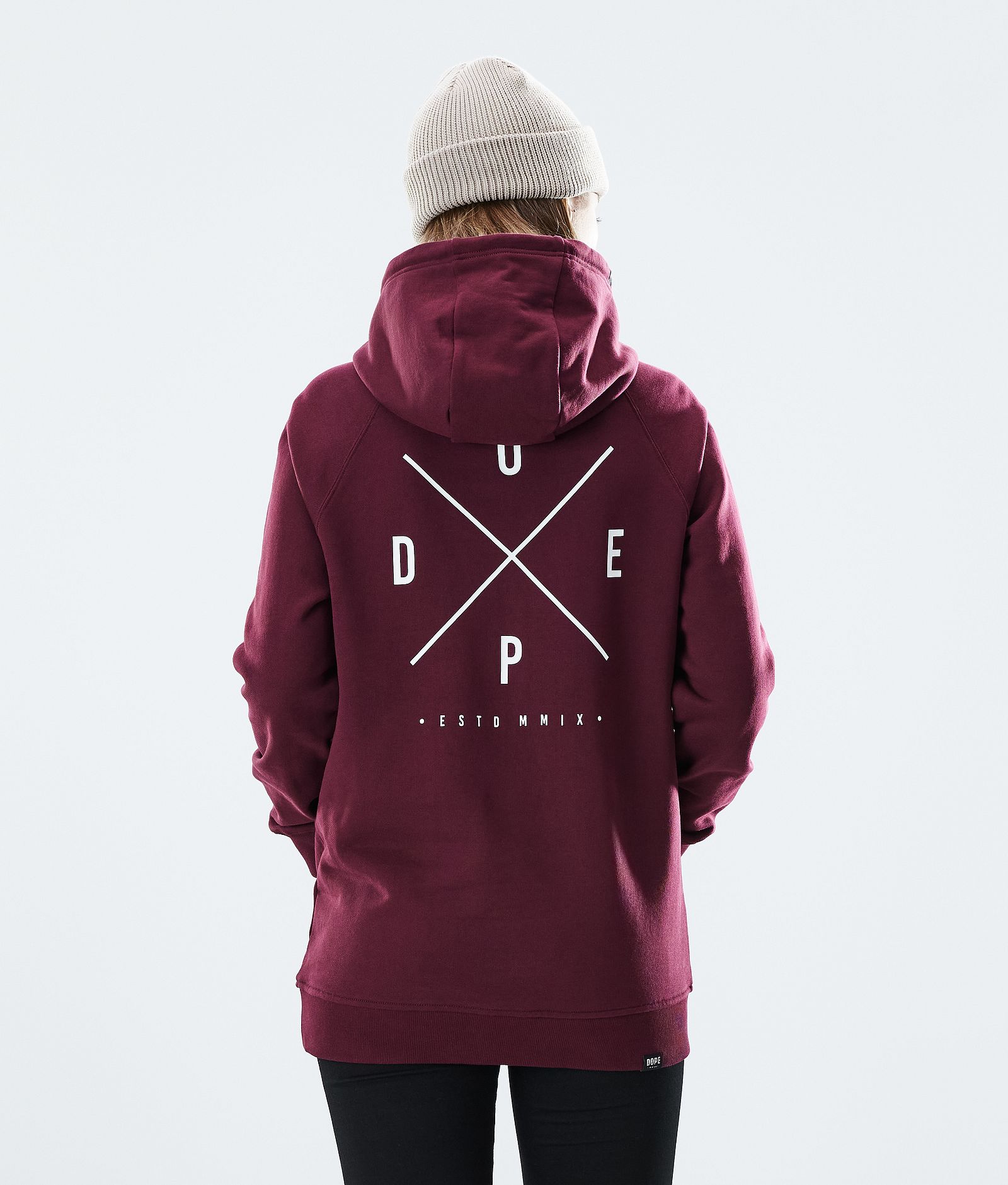 Dope Regular Bluzy z Kapturem Kobiety 2X-UP Burgundy, Zdjęcie 2 z 8