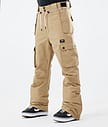 Dope Iconic 21 Spodnie Snowboardowe Mężczyźni Khaki