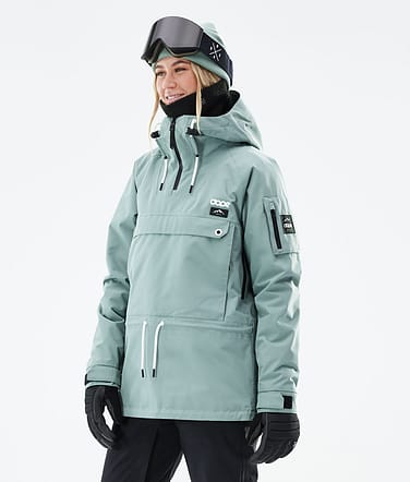 Dope Annok W 2021 Kurtka Snowboardowa Kobiety Faded Green